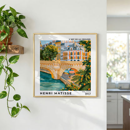 Henri Matisse Inspired Paris Riverside Print | French Wall Art