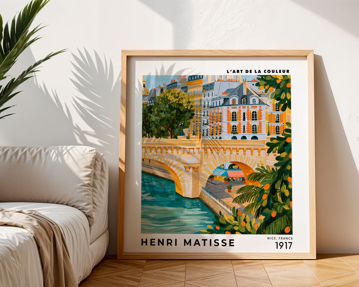 Henri Matisse Inspired Paris Riverside Print | French Wall Art