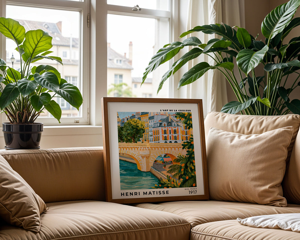 Henri Matisse Inspired Paris Riverside Print | French Wall Art
