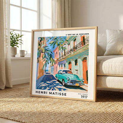 Henri Matisse Inspired Vintage Car Print | Tropical Street Art