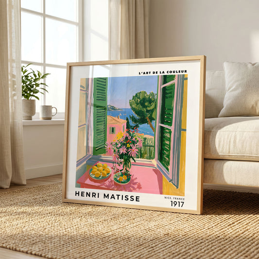 Henri Matisse Inspired Green Shutter Window | Riviera Wall Art