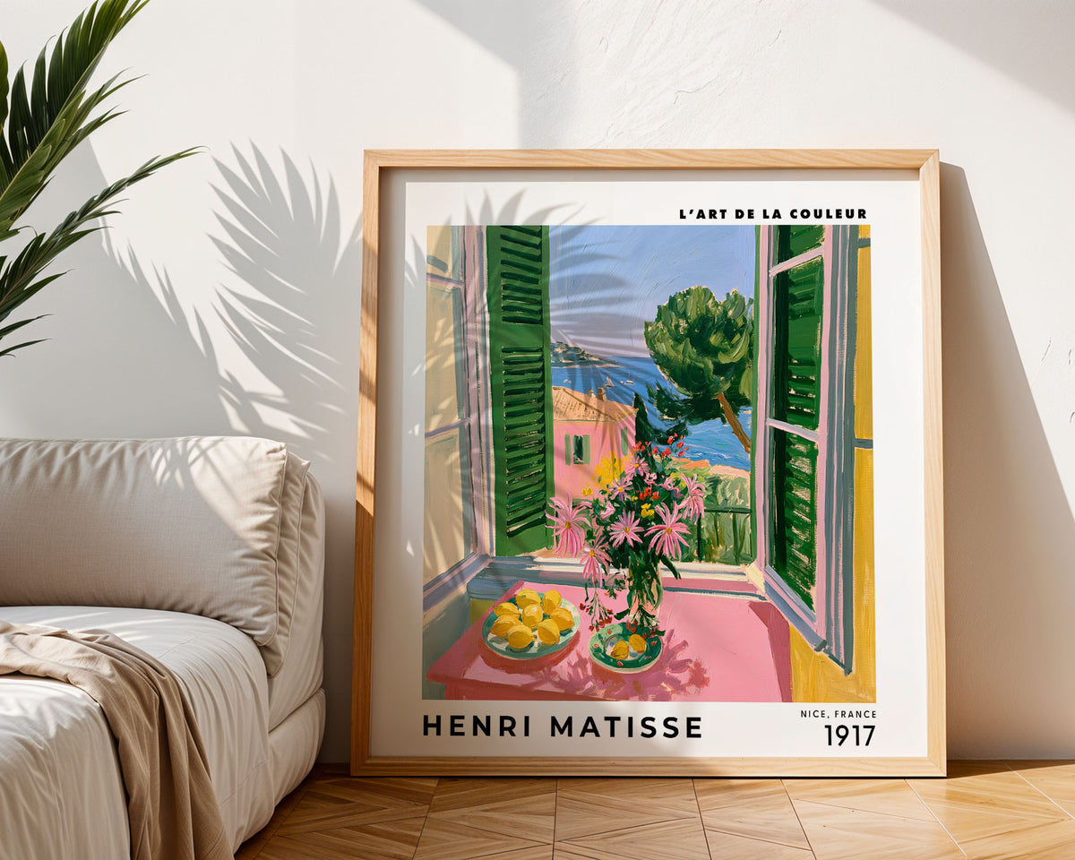 Henri Matisse Inspired Green Shutter Window | Riviera Wall Art