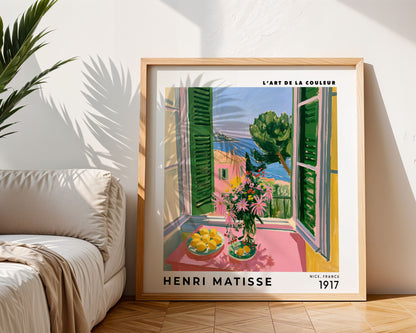 Henri Matisse Inspired Green Shutter Window | Riviera Wall Art