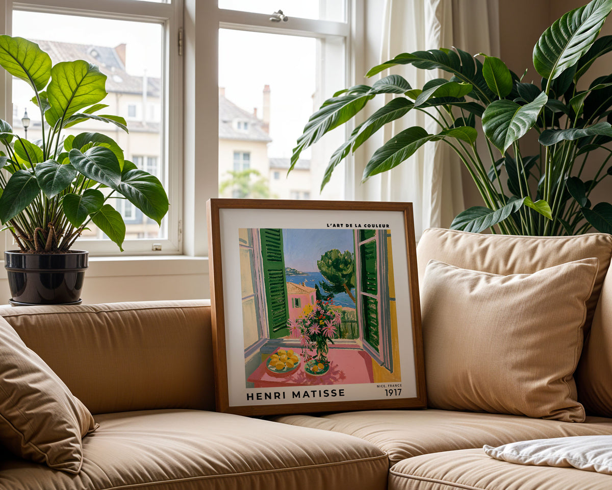 Henri Matisse Inspired Green Shutter Window | Riviera Wall Art