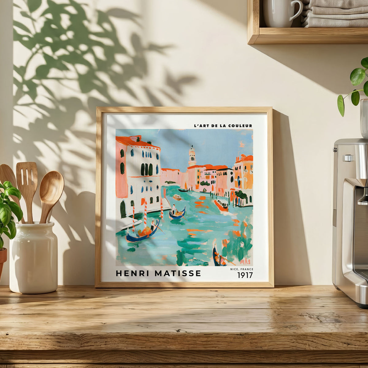 Henri Matisse Inspired Venice Canal Print | Colourful Wall Art