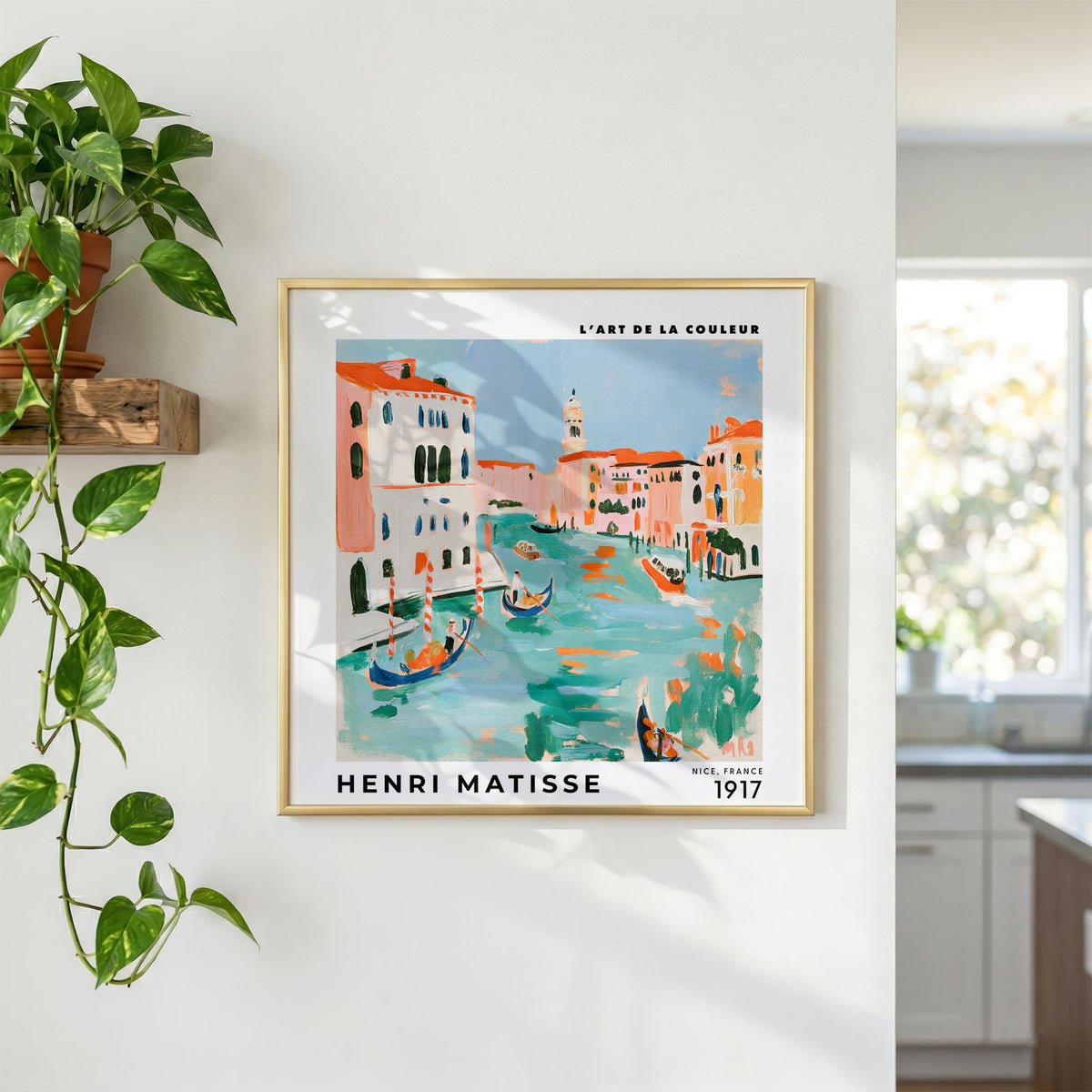 Henri Matisse Inspired Venice Canal Print | Colourful Wall Art