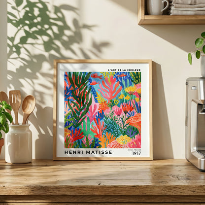 Henri Matisse Inspired Coral Reef Print | Colourful Ocean Art