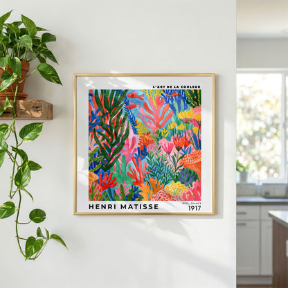 Henri Matisse Inspired Coral Reef Print | Colourful Ocean Art