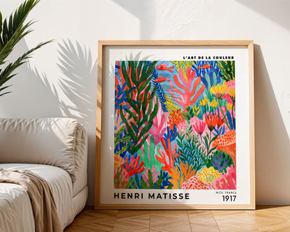 Henri Matisse Inspired Coral Reef Print | Colourful Ocean Art