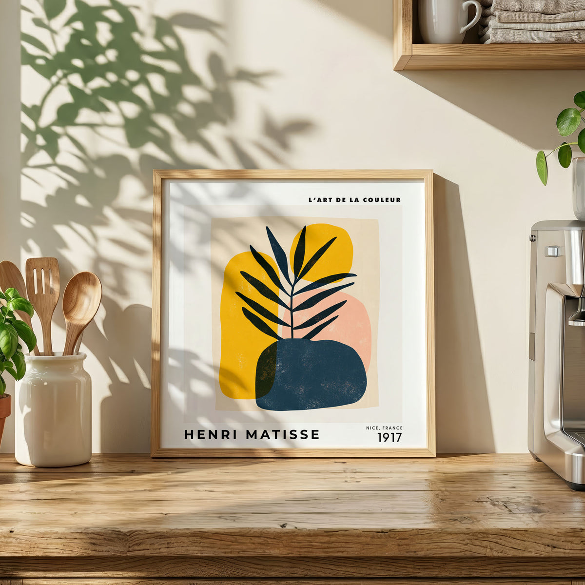 Henri Matisse Inspired Abstract Plant Print | Modern Wall Art