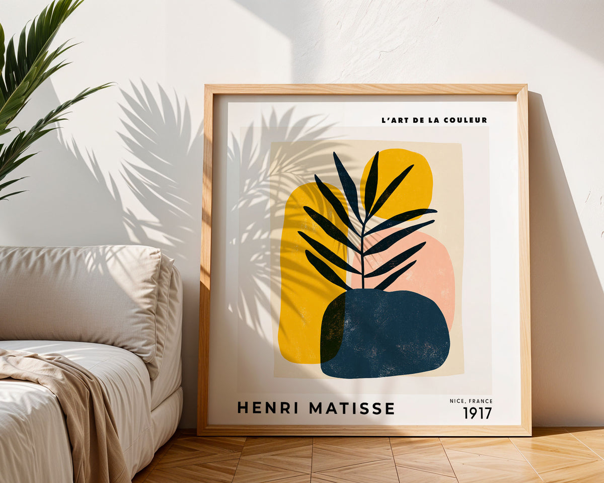 Henri Matisse Inspired Abstract Plant Print | Modern Wall Art