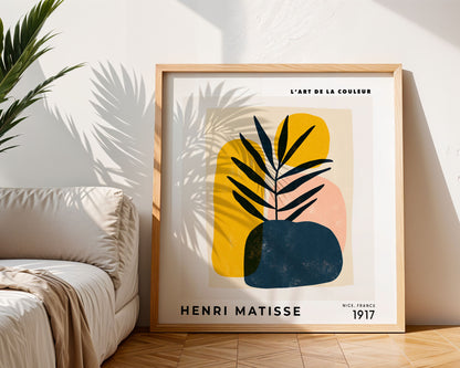 Henri Matisse Inspired Abstract Plant Print | Modern Wall Art