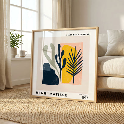 Henri Matisse Inspired Botanical Cutout Print | Modern Wall Art