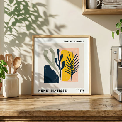 Henri Matisse Inspired Botanical Cutout Print | Modern Wall Art