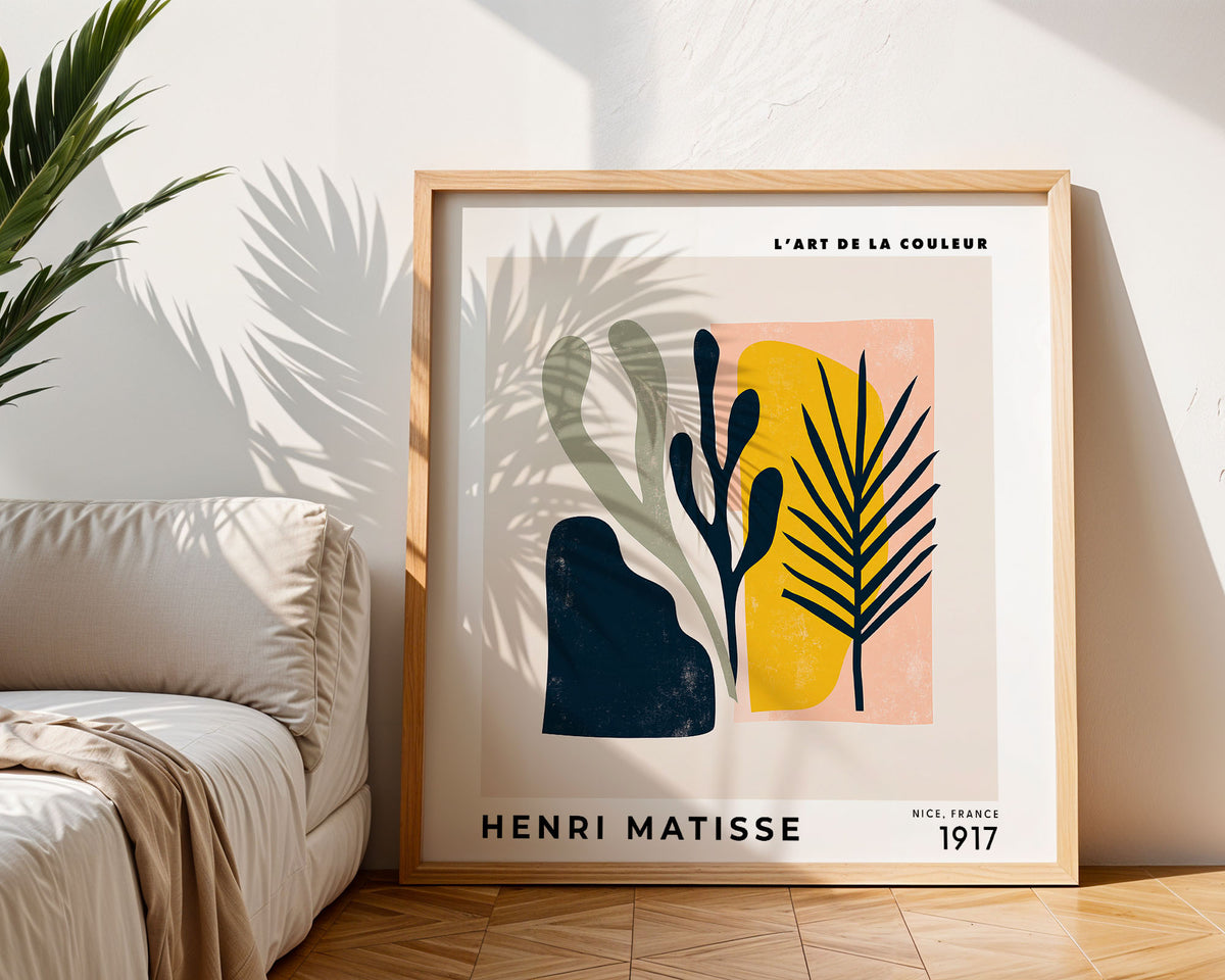 Henri Matisse Inspired Botanical Cutout Print | Modern Wall Art